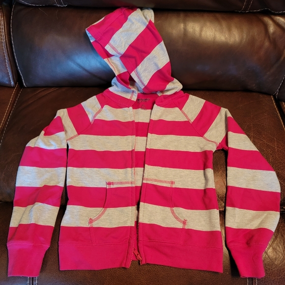 Girls so L 10/12 Pink/Grey zip up hoodie - Picture 1 of 5